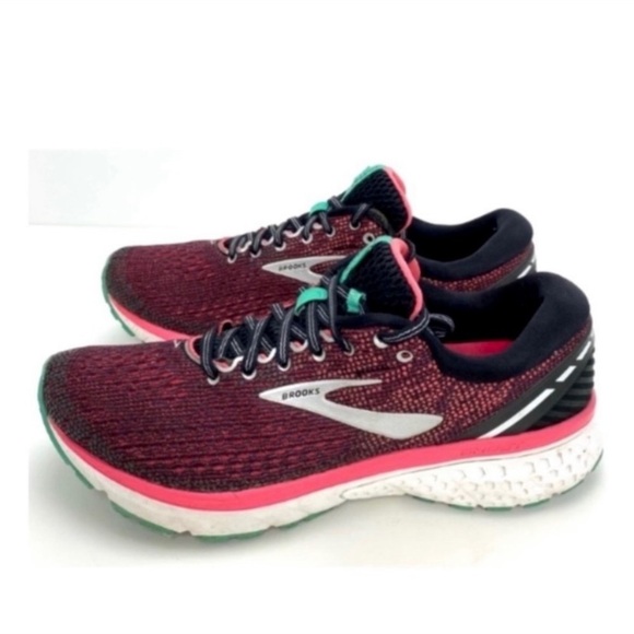 BROOKS Ghost 11 Running Workout Sneakers in Aqua Pink Size 10.5 #1202771B017 - Picture 6 of 11